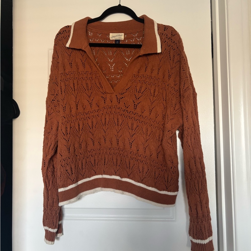 Universal Thread V-Neck Sweater Rust size XXL